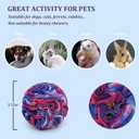 Ablechien Snuffle Ball for Dogs, Sniffle Interactive Treat Toy, Washable Puppy Treat Toy, Foraging Puzzle Ball Toy, Mind Games for Dogs, Enrichment Dog Toys