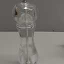 LHS Pepper Mill Grinder Salt Grinder, Arcylic Peppercorn Grinders with Adjustable Ceramic Coarseness-Clear(1 Pack)