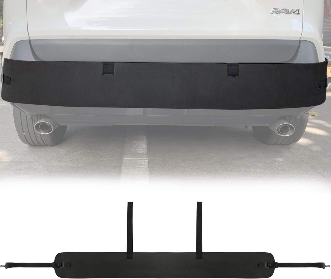 Universal Car Bumper Protector Guard, Rear Bumper Protector for Cars ONLY, Black Rear Bumper Guard 72" x 8.07" x 0.4" (New Version)
