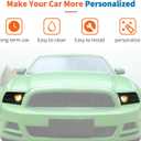 JeCar Front Headlight Cover Smoked Tint Trim Covers Fit for Ford Mustang 2010-2014