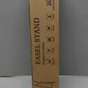 Gold Easel Stand for Sign - Heavy Duty Metal Freestanding Adjustable Display Stand (3-Tier), Large Professional Easel for Paintings, Artwork & Commercial Displays, Durable Exhibition Easel