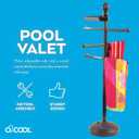 O2COOL Pool & Spa Valet, Adjustable Pool & Patio Towel Holder with Weighted Base, Outdoor Towel Bar, Poolside Table, Bronze, 
Product Dimensions	25.59"L x 25.59"W x 55.91"H