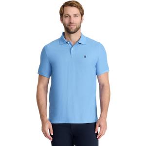 Izod Men's Advantage Performance Short Sleeve Fashion Polo Shirt (Blue) XXL