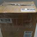 EUHOMY Nugget Ice Maker Countertop with Handle, Ready in 6 Mins, 34lbs Per Day, Removable Top Cover, Auto-Cleaning, Portable Sonic Ice Maker with Basket and Scoop, for Home/Party/RV/Camping (Black)