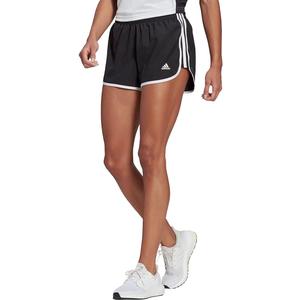 adidas Women's Marathon 20 Shorts (Medium/3" Inseam, Black/White)