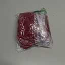 Kaximil Women's Sexy Bodycon Mesh Long Sleeve Square Neck Slit Party Short Mini Dress (Large, Red)