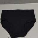 POKARLA Womens Cotton Underwear High Waisted Full Coverage Underpants Soft Breathable Postpartum Panties Stretch Briefs Black Medium 5 Pack