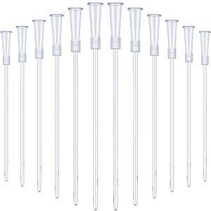 White PVC Replacement Tube Supplies Colon Tubes Kit Clear Replacements Hose with Flexible Rounded End for Smooth Insert Catheters for Women Men FR12 (30 Pieces)