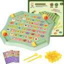 Flip Chess Memory Game, 54PCS Fruit Matching Puzzle Toy for Kids & Preschool, Educational Montessori Board Game for Memory & Logic, Family Fun, Birthday