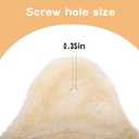 UXIETIN Beige Cat Hammock, Extra Large (12.4"), Cozy Hammock with Deep Basket, Attachment Design for Cat Tower