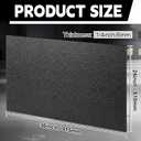 Sasylvia 1/4" Thick 24" x 36" Black Hdpe Sheet Textured Front Smooth Back