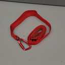 Nylon Dog Leash Heavy Duty Lightweight w/Traffic Handle and Elastic Two Handles, Carabiner Clip Lock Durable Dog Training Leash Walking Lead for Medium Large Dogs (Vivid Red, L)