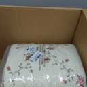 vctops 3-Piece Floral Embroidered Bedspread Coverlet Set Oversize Queen 100% Cotton Reversible Patchwork 1 Quilt and 2 Pillow Shams (Flower, Oversize Queen)