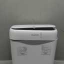 JOYBOS Trash Can with Lid, 2.6 Gallons/9.2 Qt Garbage Can with Press Top, Small Trash Can Dog Proof, Plastic Trash Bin, Waste Basket for Rv Bathroom Kitchen Bedroom Office White