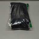 Plus Size Leggings for Women with Pockets-Stretchy Yoga Pants Tummy Control High Waist Workout Leggings, Size 5XL (Fleece Black)