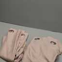 HOMEIDEAS Blush Pink 100% Blackout Curtains 84 Inches Long, Thick Faux Linen/Linen Blend Textured Window Drapes, Cute Room Darkening Grommet Curtains for Girls Bedroom, Nursery, Living Room