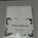 EHouseHome Heavy Duty Waffle Weave Jacquard Fabric Tablecloth with White Lace,Waterproof and Stain-Resistant Tablecloth for Dinning,Party,Holiday,Wedding,Rectangle,60x144Inch,White