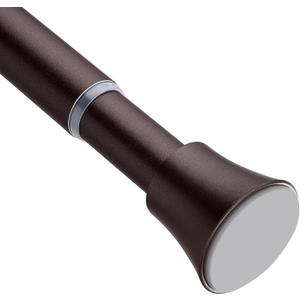 Bronze Shower Curtain Rod - Tension Curtain Rod for Window or Bathroom Adjustable 32 to 78 inch Spring Tension Shower Rod No Drilling Non Slip, Matte Bronze