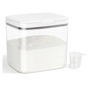 Versatile Storage Container Bin with Pop-up Lid & Scoop, Rice Flour Container Dog Cat Food Storage Container, Laundry Room Organization Household Essentials Kitchen Pantry Organizers