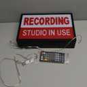 Recording RGB LED Neon Lightbox Dimmable Wall Mountable Pulsing Studio Warning Sign Illuminated Lights Sign for Cinema Libraries Cafes Home Company Desk Wall Decor USB Powered