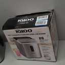 Igloo Automatic Ice Maker, Self-Cleaning, Countertop Size, 26 lbs in 24 Hours, 9 Large or Small Ice Cubes in 7 Minutes, LED Control Panel, Scoop Included, Great for Water Bottles, Stainless Steel