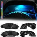Front & Rear Inner Fender Liners Compatible with 2007-2018 Jeep Wrangler JK & JKU Unlimited, Durable Protection