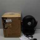 DREO Fan for Bedroom, Desk Air Circulator Fan with Remote, 11 Inch Table Fans for Whole Room, 65ft Powerful Airflow, 120 Vertical Manual +90 Oscillating, 4 Speeds, 8H Timer, 25dB Quiet Fan, Home (Black)