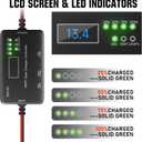 MPPT Solar Charge Controller 12V 10A, Solar Panel Charge Controller with Type-C and USB Output for Solar Panel and Gel, AGM, LiFePO Battery