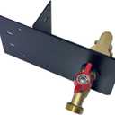 Garden hose faucets, backyard hose holders, outdoor balcony Hose Bibb Valve, faucet screen clamping bases, faucet holders for laying a hose in a lanai or any screened window (BLACK)