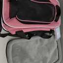 Petskd Top-Expandable Pet Carrier 18x11x11 Inches Delta American United Airline Approved, Soft-Sided Carrier for Small Cats and Dogs with Locking Safety Zippers and Anti-Scratch Mesh(Pink)