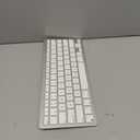 OMOTON Wireless Keyboard for Mac, Compact Ultra-Slim Design (No Number Pad), Stable Bluetooth Keyboard for Mac, Ergonomic and Portable, Compatible with MacBook Pro/Air/iMac, Silverwhite