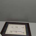 GraduationMall 8.5x11 Diploma Frame with Black over Gold Mat or Display 11x14 Document without Mat, UV Protection Acrylic, Mahogany with Gold Beads