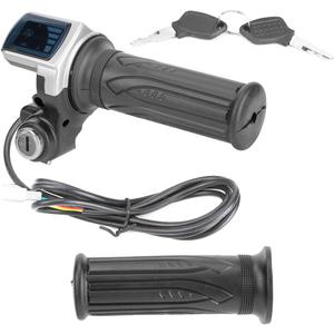 Electric Bike Throttle,Throttle Grip,Motorcycle Throttle Lock,Half Twist Throttle Ebike,36v Half-Twist Throttle With Led Power Indicator Key Lock For Electric Bikes Scooters 36v keys