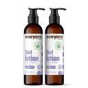 Everyone 2-in-1 Lotion for Hands/Body, 8 ounce (Pack of 2) Lavender and Aloe made with Essential Oils for Men and Women