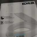 KOHLER 25876-0 Hyten 3" Height, Elevated Soft Close Round Toilet Seat, Contoured Seat with Grip-Tight Bumpers, Quick-Attach Hardware, White