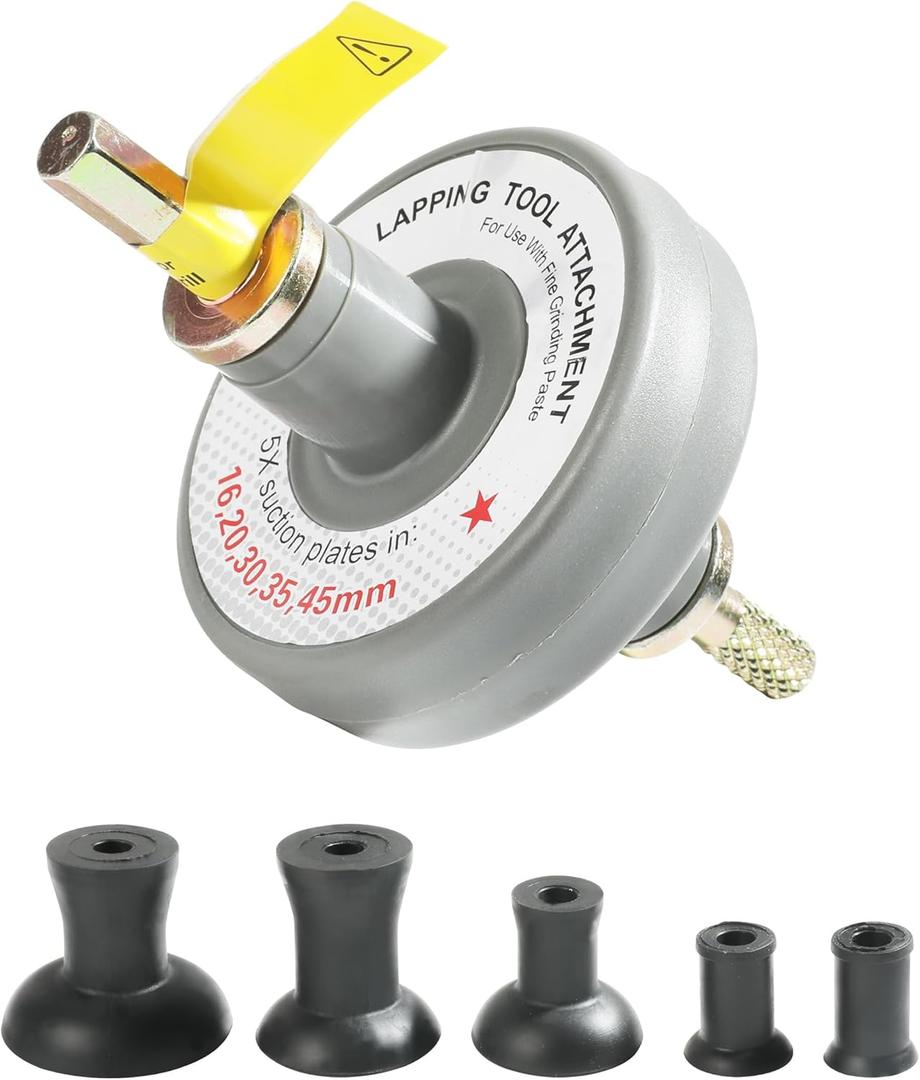 Valve Lapping Tool,Valve Lapping Kit,Car Accessories Valve Grinding Tool Valve Lapping Attachment Tool with 5 Suction Plates,Labor Saving Small Engine Valve Lapper Kit for Automotive