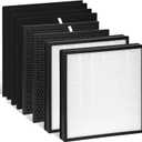 2-Pack AM3 Replacement Filter Compatible with Fellowes Aeramax Pro AM3AM4AM3SAM4S Air Purifiers Filter Includes 4 Carbon Fiber Pre-Filters, 2 HEPA Filters, and 2 Activated Carbon Filter (2)