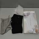 FRESHME Sleep Mask Blackout - Handmade Cotton Sleep Mask for Women Men Eye Mask for Sleeping Black Soft Eye Cover for Sleeping with Adjustable Veclro Breathable Eye Blindfold for Night Nap Travel