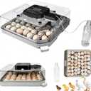 Series IV - 48 Egg Professional Incubator for Breeders, Automatic Sensor-Based Precise Humidity & Temp Control, Adjustable Spacing, Auto Turn & Auto Stop, Preset Incubation Days, Chick Separator