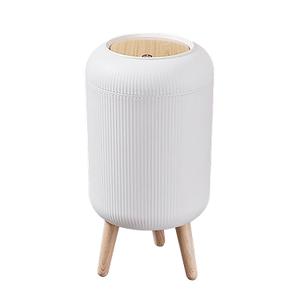 Trash Can With Lid for Bathroom, 2 Gallon/10 Liter Round Garbage Bin With Press Top, Plastic Modern Wastebasket With Soft Close, Container for Bedroom, Living Room, Office (White) Trash Can With Lid for Bathroom, 2 Gallon/10 Liter Round Garbage Bin With Press Top, Plastic Modern Wastebasket With Soft Close, Container for Bedroom, Living Room, Office (White)