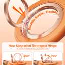 andobil [2026 3rd Gen] Magnetic Phone Grip for MagSafe [Sability Max] Stronger Two-Sided Magnet Cell Phone Ring Holder Compatible with MagSafe Accessories, iPhone 17 Pro Max Air 16 15 14 13 12, Orange