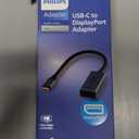 Philips USB C to DisplayPort Adapter, [8K UHD @ 60Hz 4K HD @ 144Hz] Type C USB C Adapter 32.4 Gbps Data Transfer Speed for MacBook Pro MacBook Air, iPad Pro, XPS 15/13, Spectre, Surface, SWL9753S/37