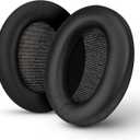 Replacement Earpads for Sony WH-1000XM3 Headphones - Soft Vegan Leather Cushions for Extra Comfort, Easy & Quick Installation, by Brainwavz (Black)