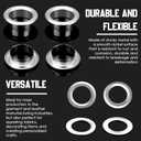 Grommet Kit 2000 Sets, Grommets Eyelets 6mm/10mm/12mm Sewing Eyelets Metal Grommet Kits Metal Eyelets Kits Grommets Eyelets for Repairing Canvas, Leather, Curtains (12mm)