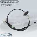 4721940AE Transmission Gearshift Control Cable Compatible with Dodge Journey Sport 2011-2020