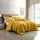 Modern Threads 4-Piece Garment-Washed Comforter Set Beck Gold King