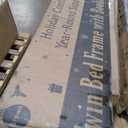 Twin Size Daybed with Drawers, Corner Bed Frame with Storage Bookcase, Twin Daybed Bed Frame with Charging Station and LED Light, Wood & Metal Bed Frames for Teens, Adults (Brown, Twin)