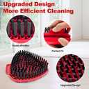 Mop Heads Replacements for Ocedar, Mop Replace Head for o Cedar Easywring 1 Tank, Spin Mop Replacement Head Include 4 Pack Spin Mop Refills Deep Cleaning, 1 Scrubber Mop Head and 1 Mop Base