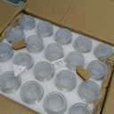 Syntic 40 Pack Small Glass Jars with Cork Lids, 7oz Empty Mason Jars for Making Candles, Yogurt Container with PE Lids for Wedding Favors, Baby Shower, Candy, Spices with Twine, Labels