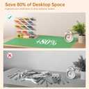 BEYGORM Acrylic Vertical Marker Organizer for 150 Markers with 13 Compartments, Clear Angled Pen & Pencil Holder, Large Desk Stationery & Art Supply Storage for Office & School (10.2 x 9.8 x 4 Inch)